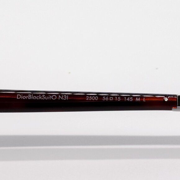 NEW DIOR DIORBLACKSUITO N3I 2500 SQUARE HAVANA EYEGLASSES DIOR - Picture 6 of 8